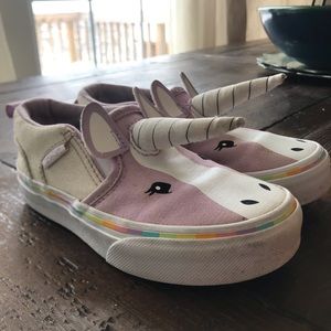 EUC Toddler 10.5 Slip-On Purple Unicorn Vans